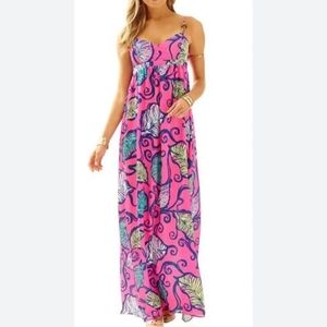 Lilly Pulitzer NWT Leaves in the breeze tropical dress size 00